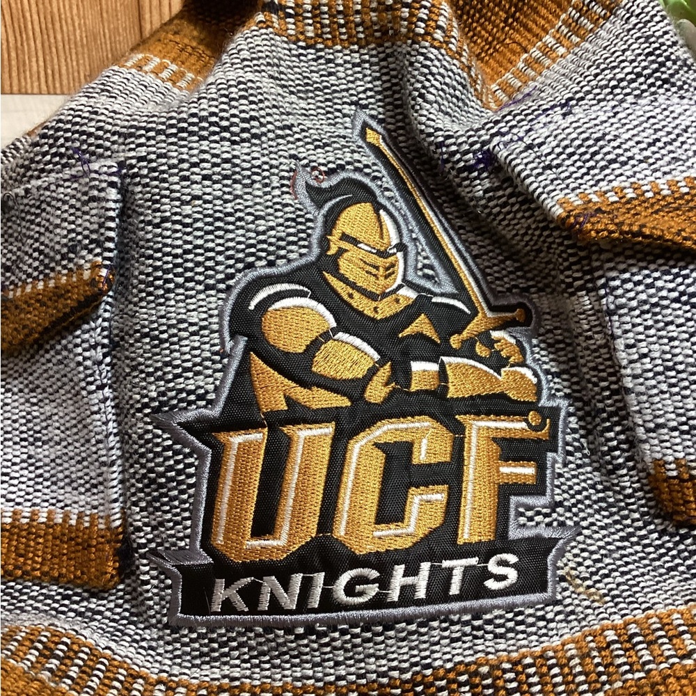 UCF Knights Brown and Gray Backpack Woven Boho - Picture 2 of 8